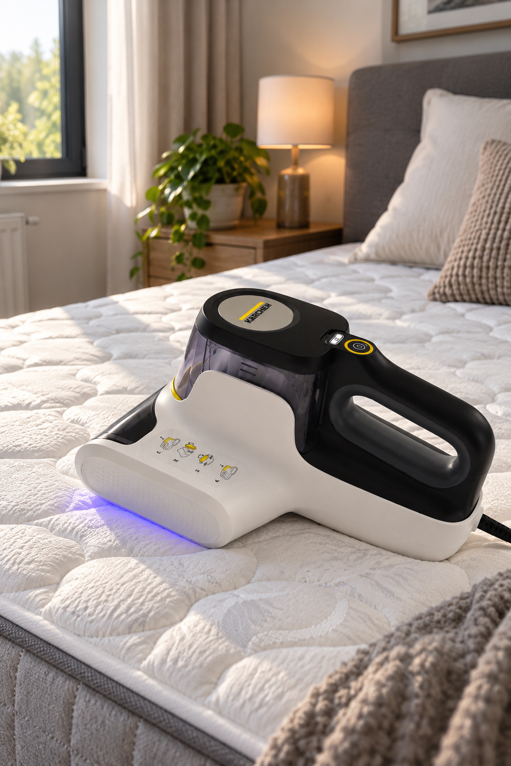 Nettoyage d'un matelas avec le matériel professionnel NexPro Services